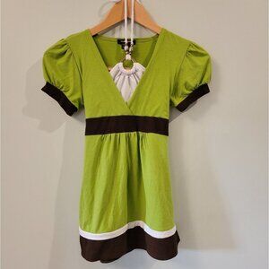 Vintage Juniors Y2K Faux halter top Tshirt